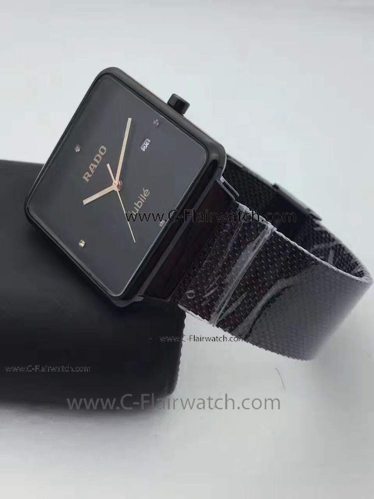 Solid Black Rado Jubile Fake Watch - Hot Sale Solid Black Rado Jubile Fake Watch - Hot Sale